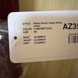 Azazie Dottie Stretch Satin Bridesmaids Dress